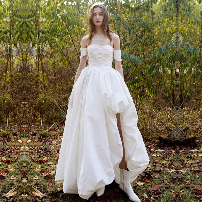 Photography Wedding - Tek Omuz Askısız Sade Gelinlik 2026