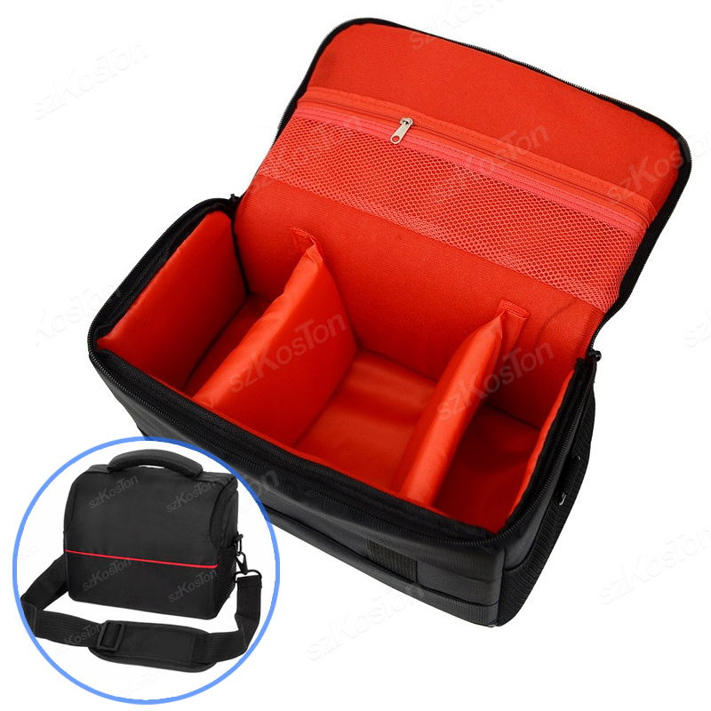 Lens Case Pouch - Moda dijital DSLR kamera çantası omuz