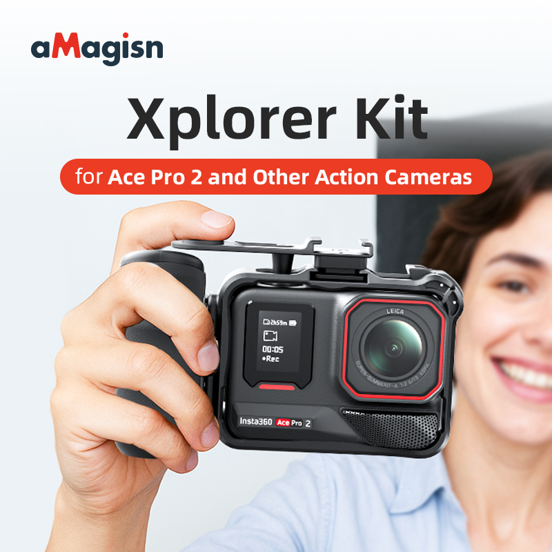 Photography Grip Insta360 X5 - aMagisn Xplorer Kit Sokak Fotoğrafçılığı Tutma