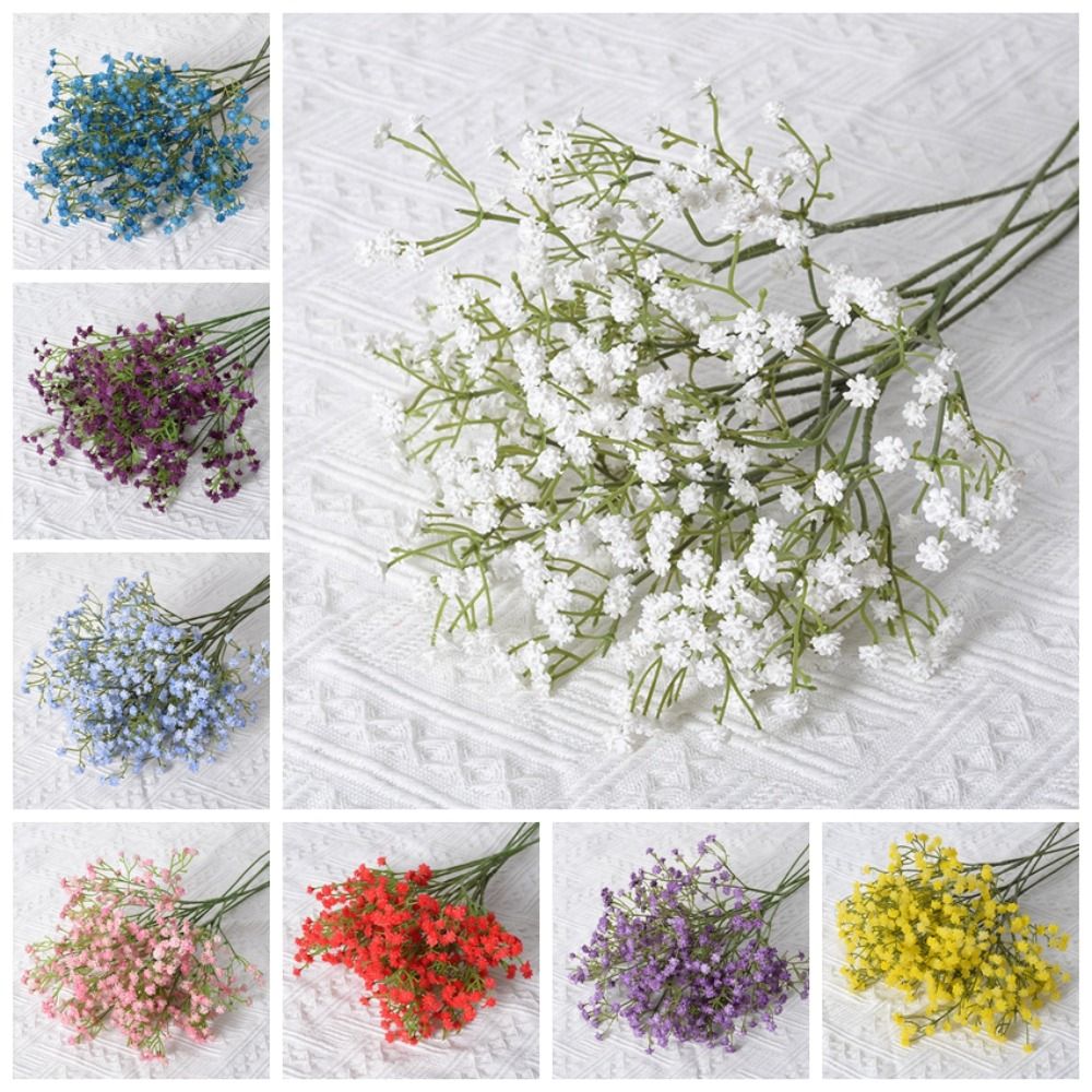 Photography Wedding - Gerçekçi Yumuşak Kauçuk Gypsophila Çiçekleri Çok