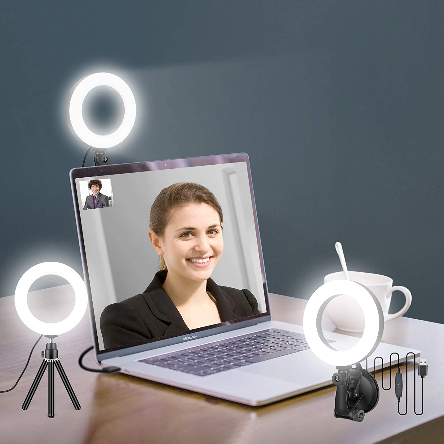 Photography Zooming - Yakınlaştırma toplantıları için 16cm halka ışık,