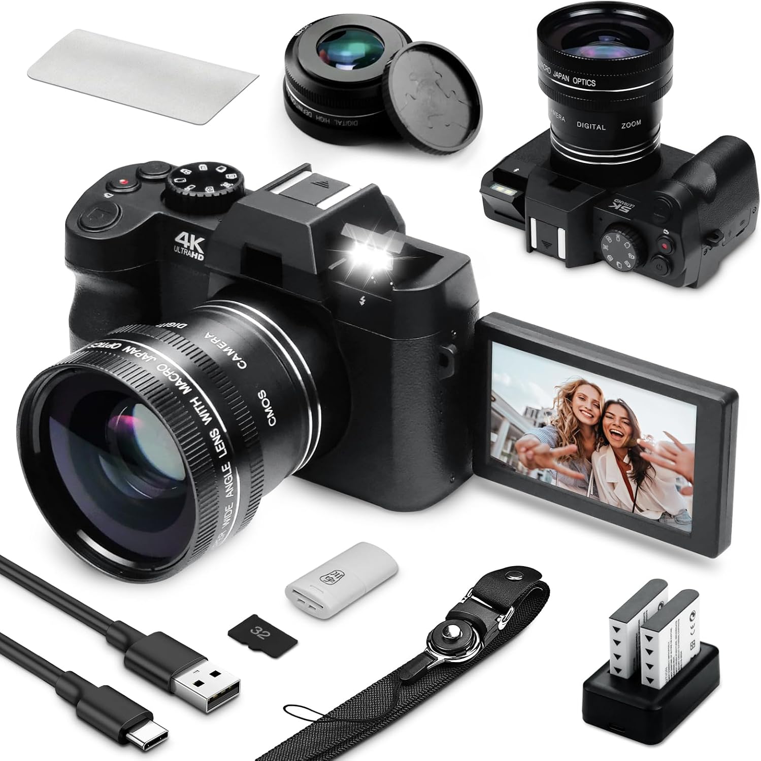 Photography Zoom - 48MP WiFi ve Otomatik Odaklamalı Dijital