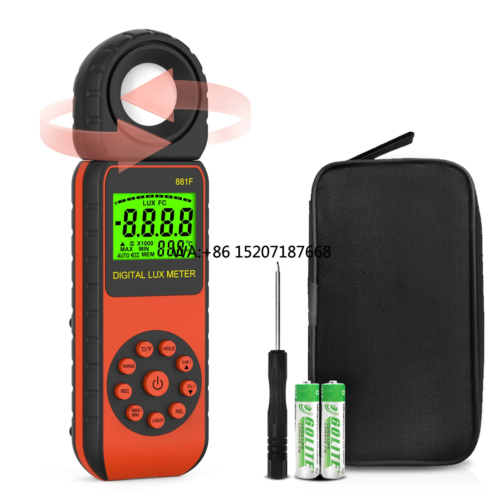 Photography Hp - HP-881F Dijital Aydınlık Işık Ölçer, Büyüyen