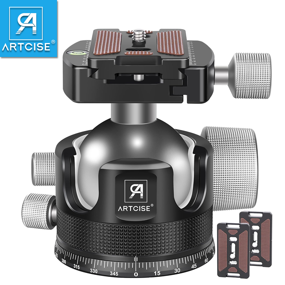 Fluid Head Tripod - ARTCISE 44mm/55mm düşük profil Tripod döngüsü