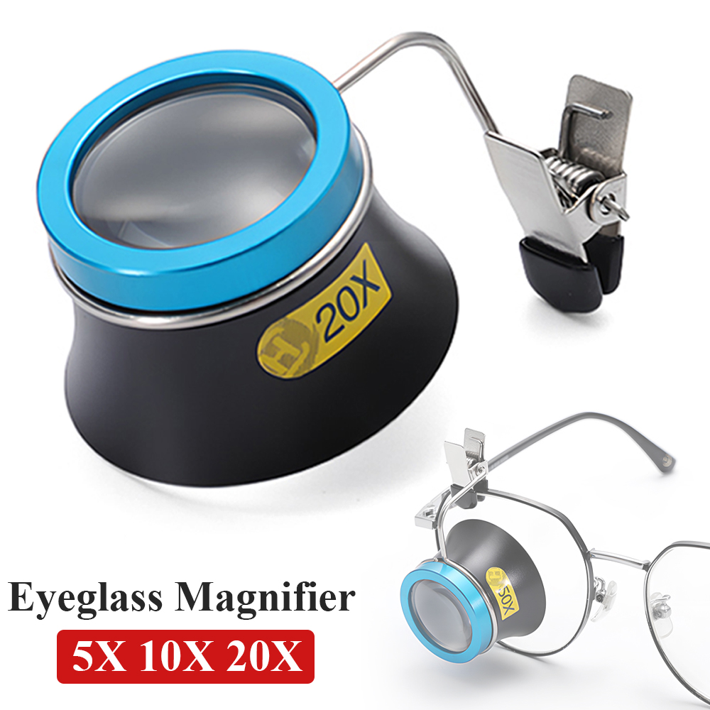 Eye Piece Magnifier - 5X 10X 20X Gözlük Büyüteç Klipsli