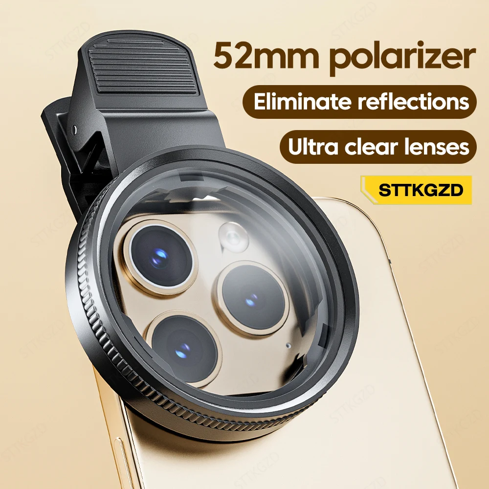 Photography Zooming - Yeni 52mm CPL Cep Telefonu Lens