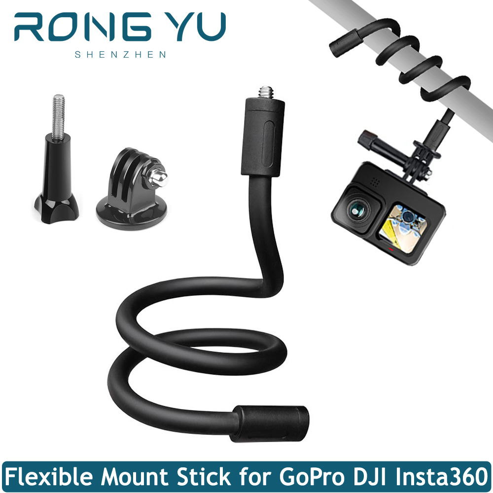 Photography Grip Insta360 X5 - Esnek Montajlı Monopod Tripod Stand Boyun