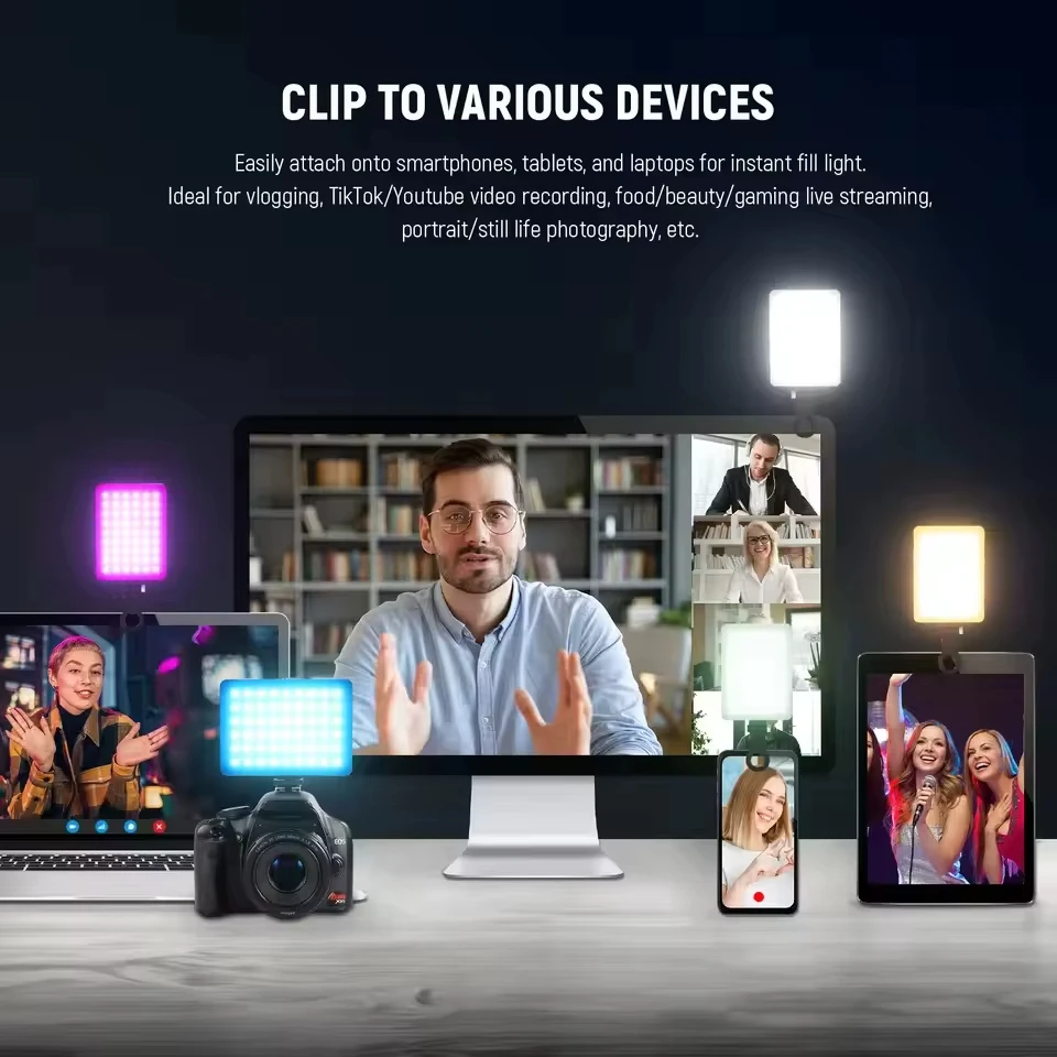 Mini RGB LED Dolgu Işığı Taşın - Photography Video incelemesi ve fiyatı