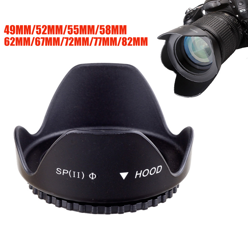 Evrensel Lens Hood 49mm 52mm 5 - Lens Hood Petal incelemesi ve fiyatı