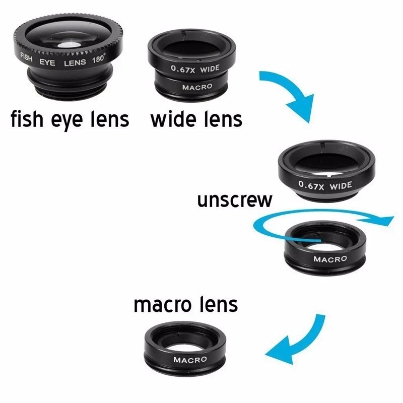 3'ü 1 Arada Balık Gözü Telefon - Photography Zooming incelemesi ve fiyatı