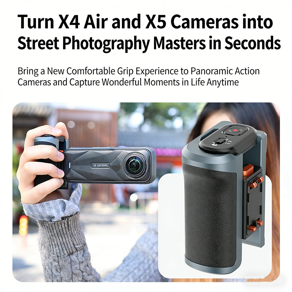 VRIG GA-08SE Sokak Fotoğrafçıl - Photography Grip Insta360 X5 incelemesi ve fiyatı