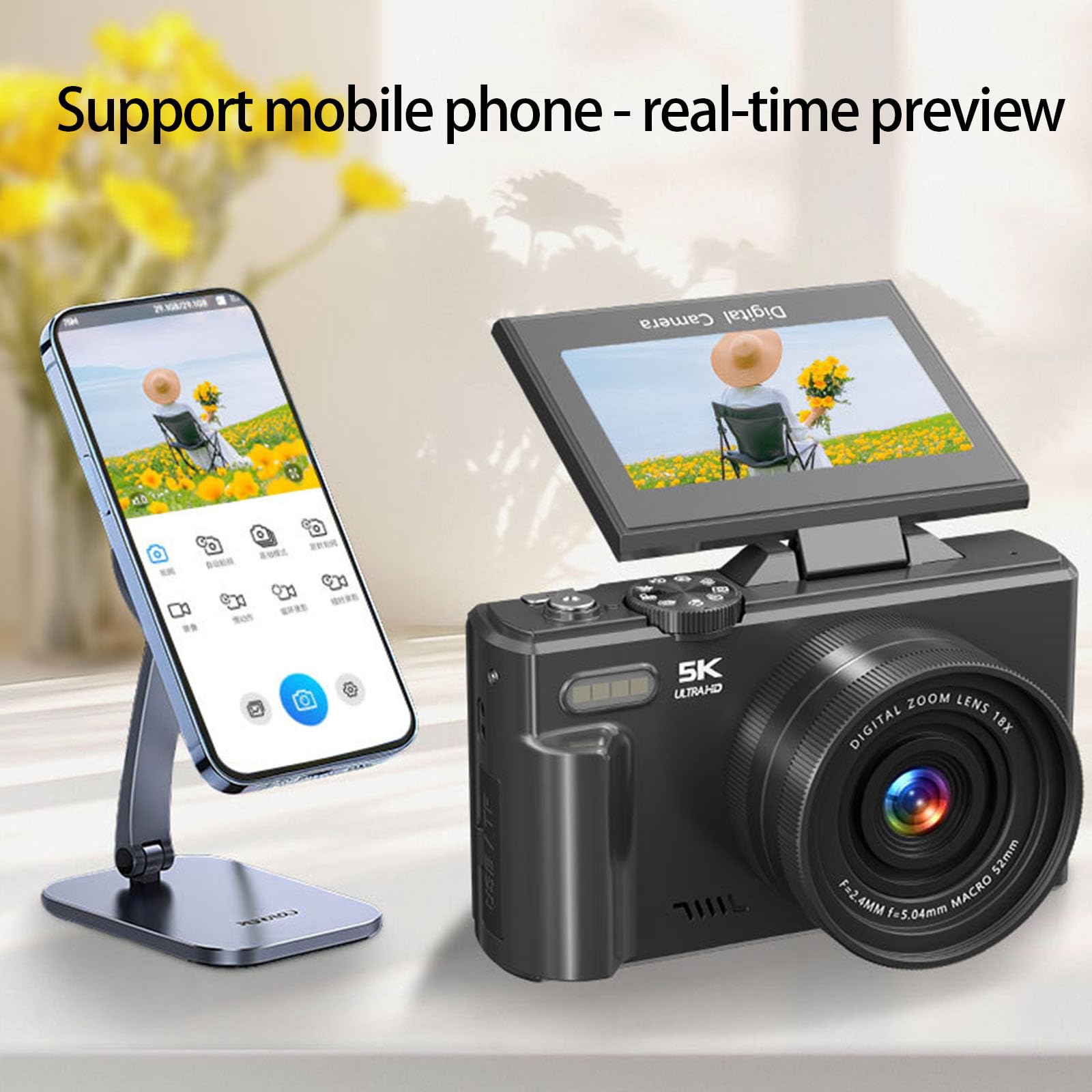 5K Dijital Kamera 75MP WiFi Öz - Photography Zoom incelemesi ve fiyatı